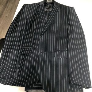 Men's Navy Chalk Stripe Slim Fit Suit